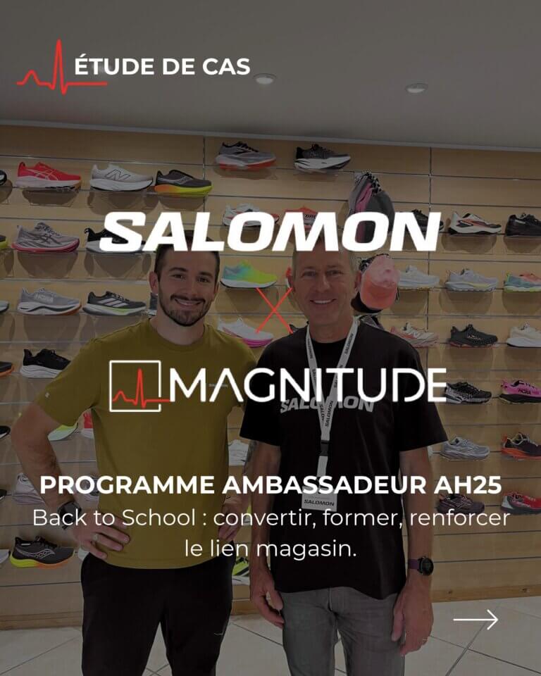 Programme Ambassadeur SALOMON en magasin par l'agence Magnitude