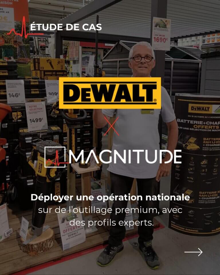 Animation commerciale outillage premium DeWALT