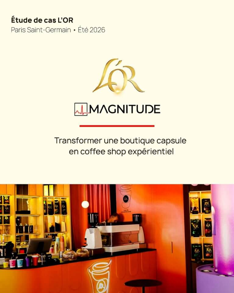Boutique L'OR PARIS coffee shop L’Or Sinners Café par l'agence Magnitude